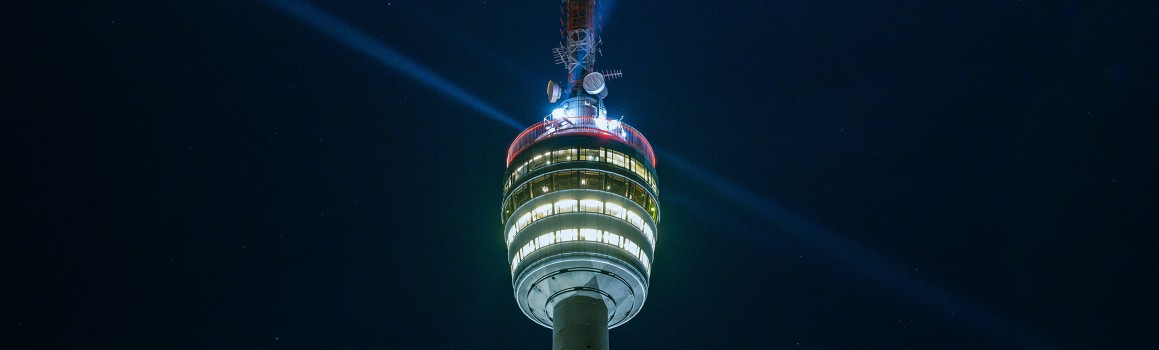 Turning old into new - lighting the SWR television tower Stuttgart